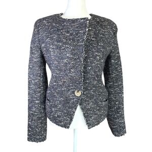 Isabel Marant Etoile Wool Blazer Jacket 38 / 6 Tweed Classic Button‎ Designer